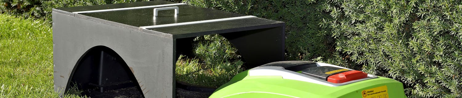 Garage til robotplæneklipper Byg en garage til robotplæneklipperen